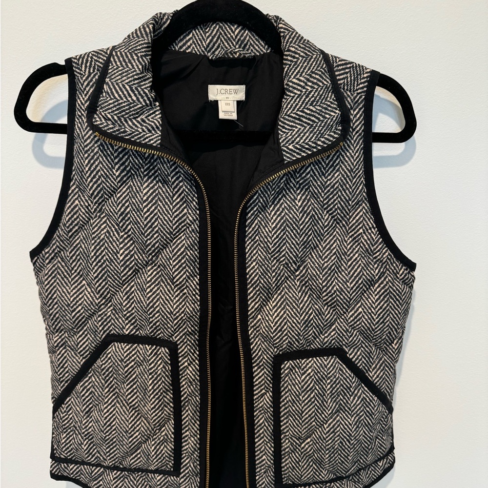 J. Crew Women's Herringbone Patterned Vest
